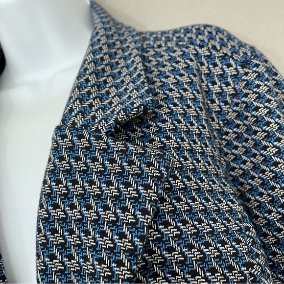 J.Jill Wearever Navy Blue Multi Print Jacket - Picture 3 of 13